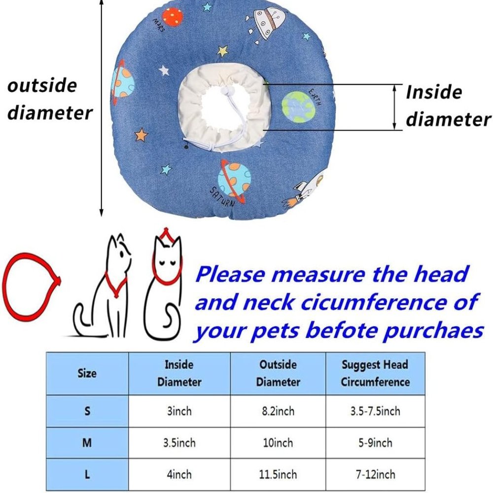 Cat Recovery Collar Size Medium- Cat not included 🐱 - Picture 5 of 6
